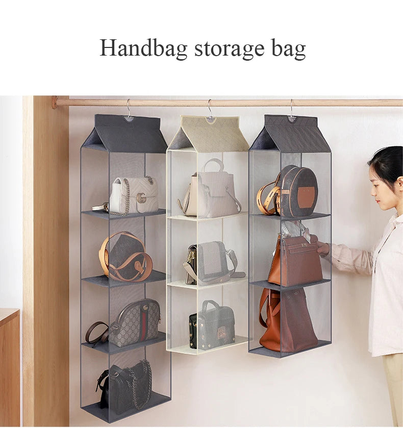 Handbag wardrobe organizer