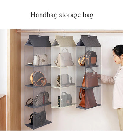 Handbag wardrobe organizer
