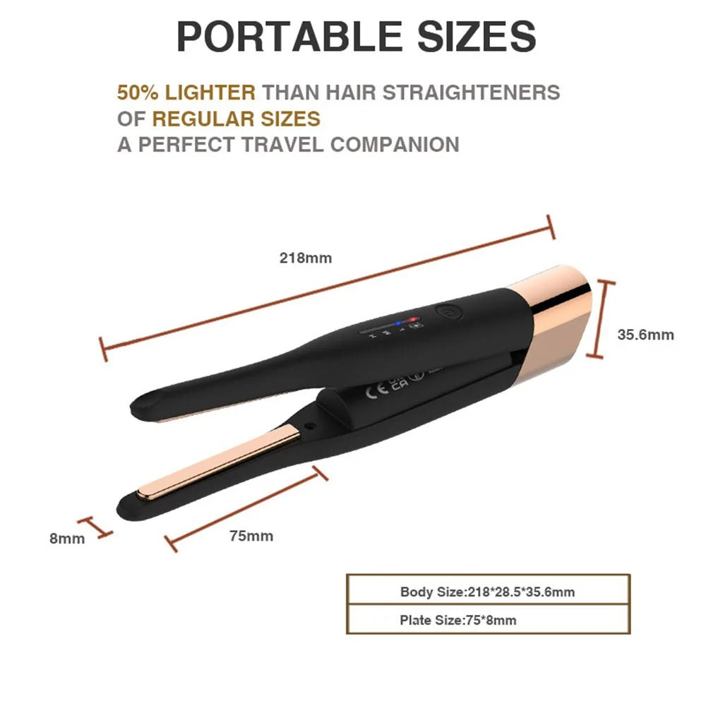 StraightMagic™ - Wireless Portable Hair Straightener/curler