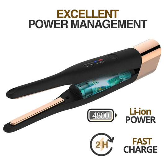 Portable Hair Straightener with Charging Portable Cordless Curler Styling Tools